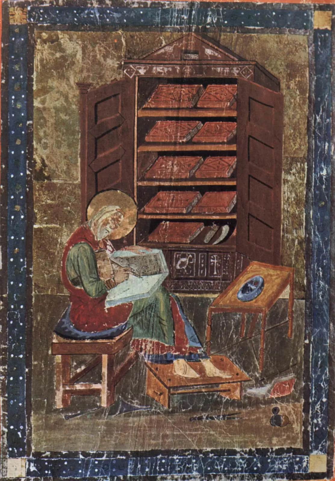 Ezra the scribe, Codex Amiatinus, Northumbrian illuminator