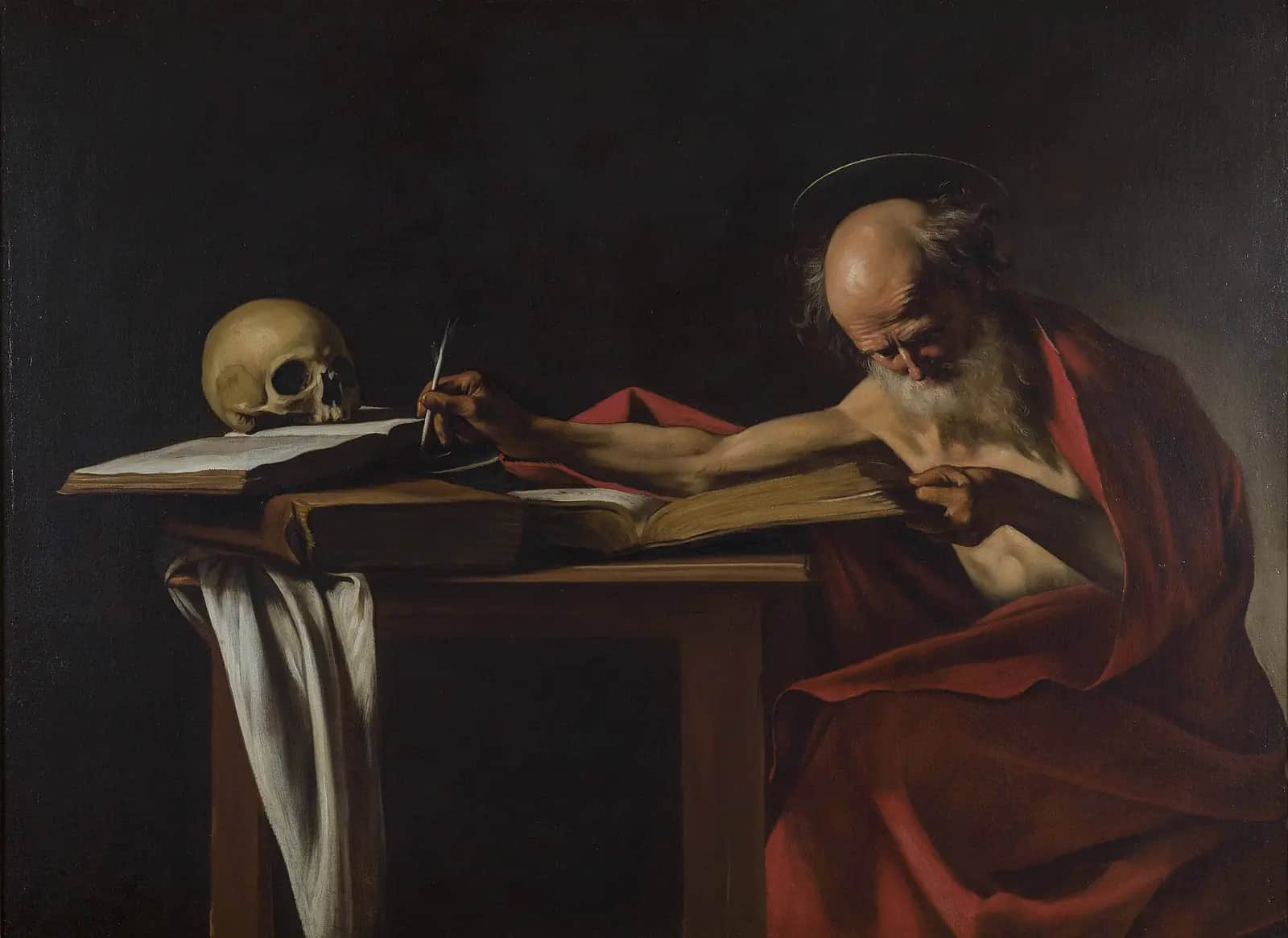 Saint Jerome Writing, Caravaggio