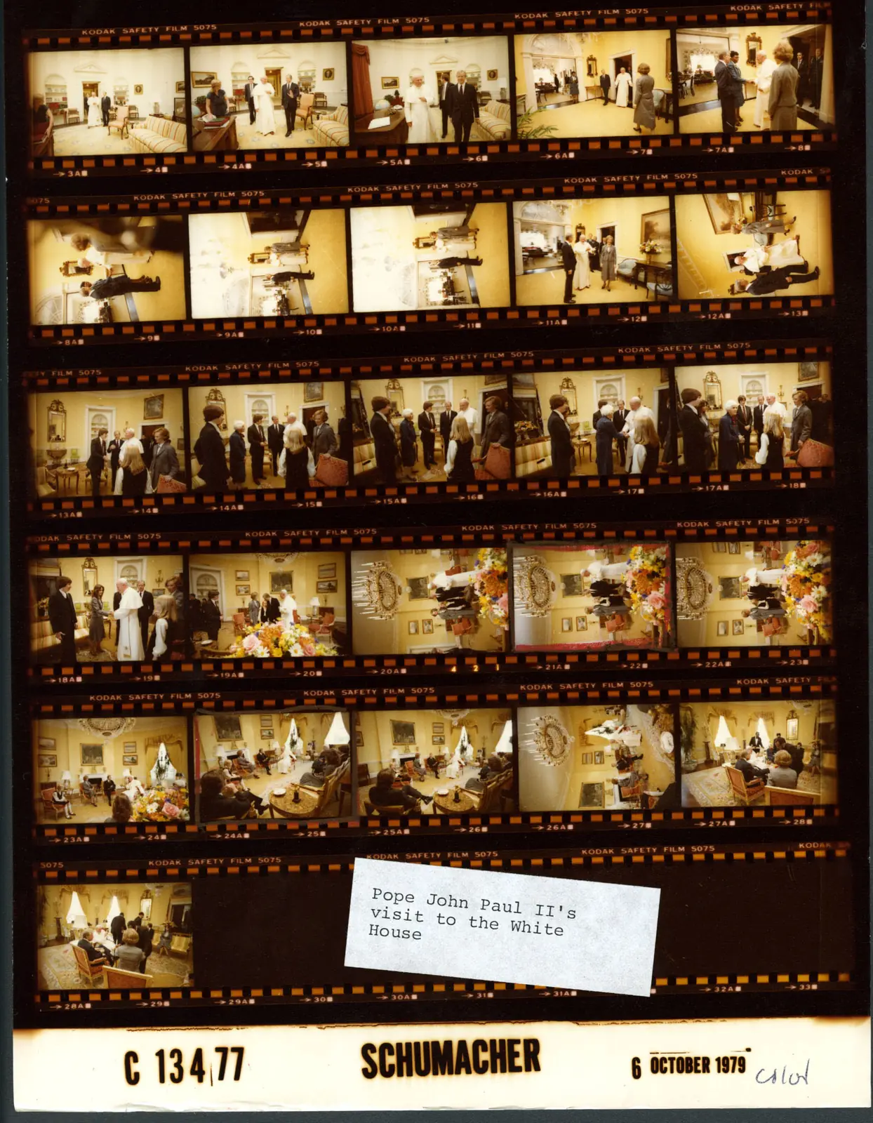 Pope John Paul II at the White House, White House photographer