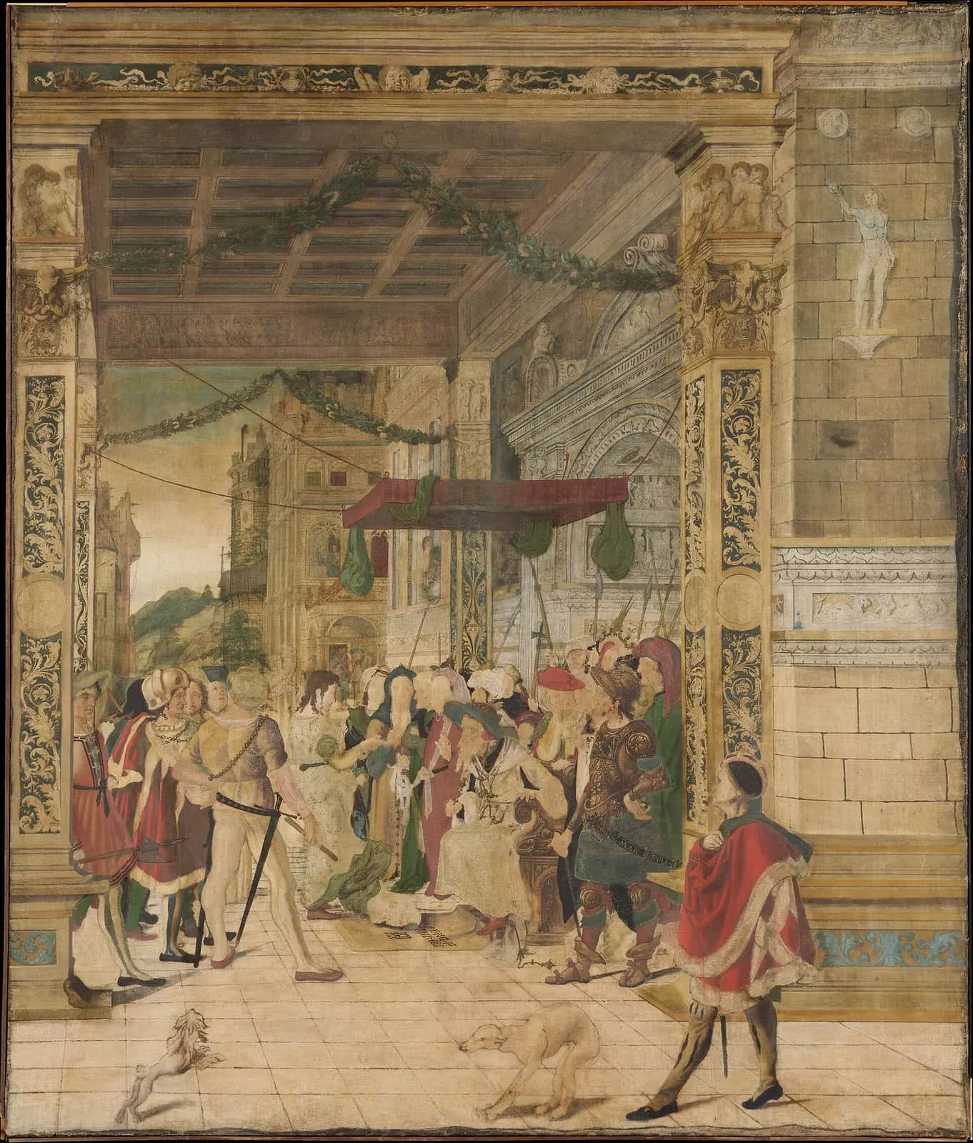 Joseph Interpreting the Dreams of Pharaoh, Attributed to Jörg Breu the Younger