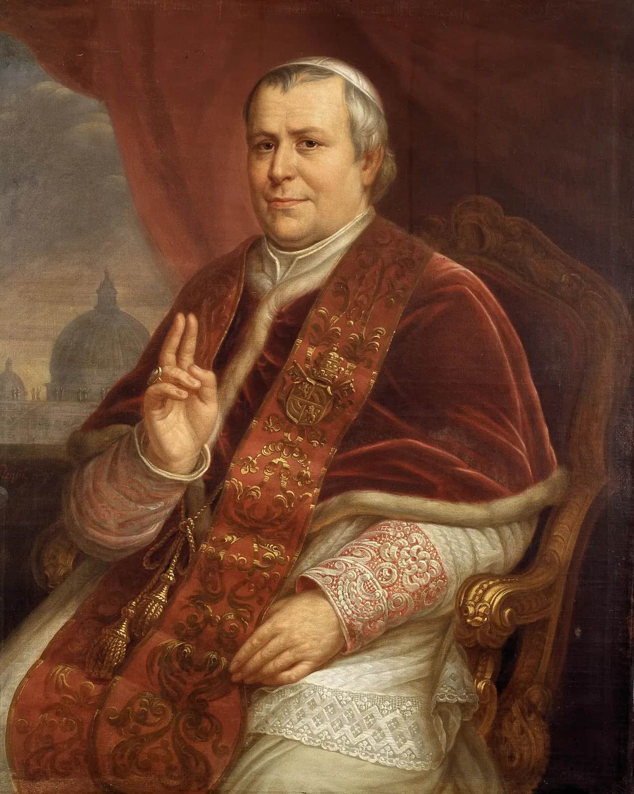 Portrait of Pope Pius IX, Charles Picqué