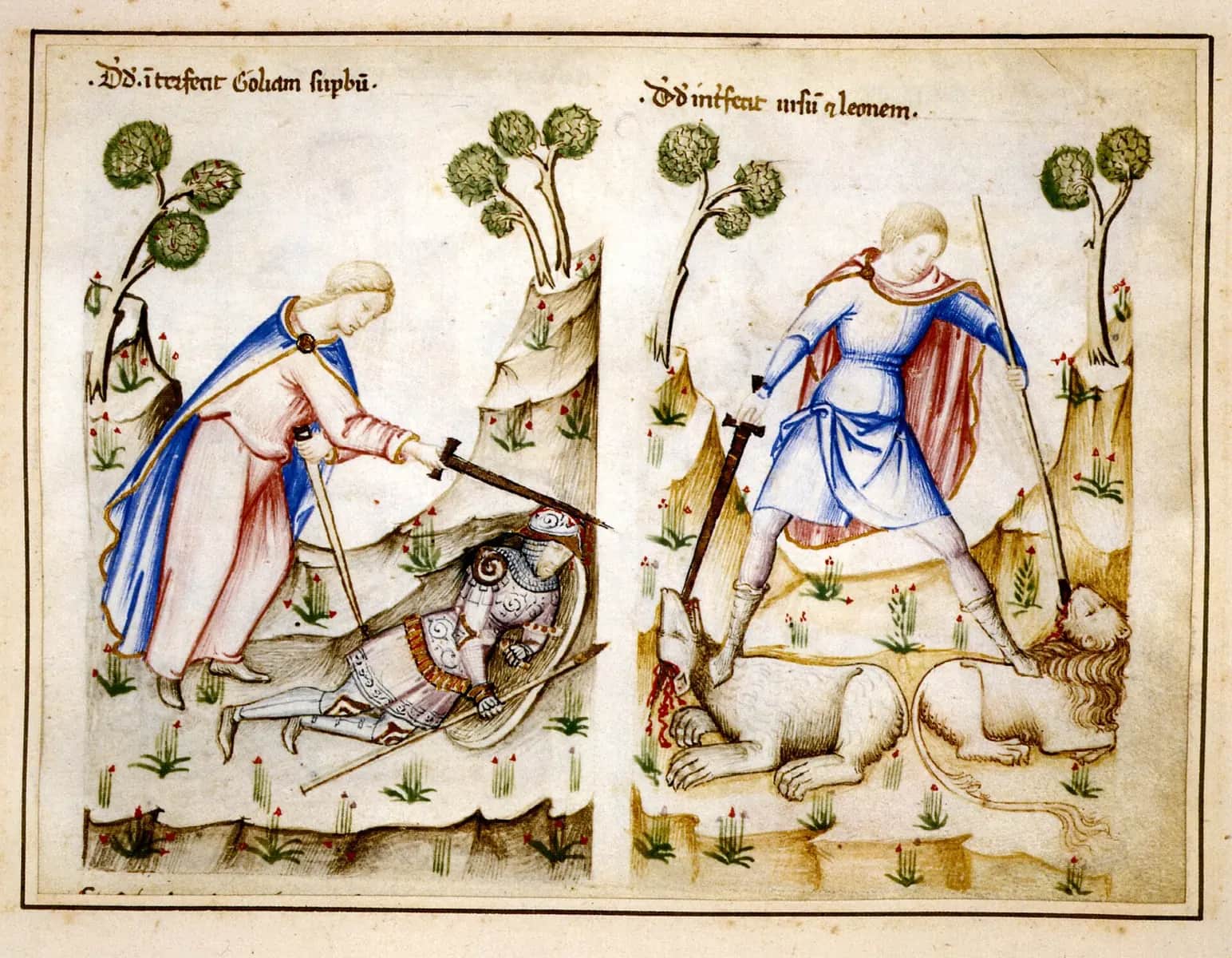 Speculum humanae salvationis, fol. 6, Unknown illuminator