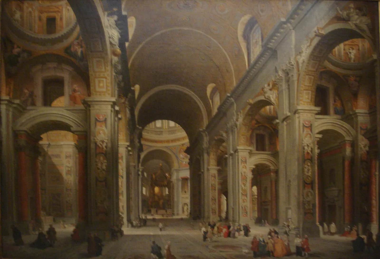 Interior of St. Peter's, Rome, Giovanni Paolo Panini