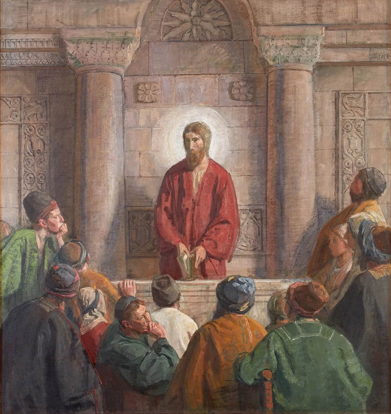 Jesus in the Synagogue, Joakim Skovgaard
